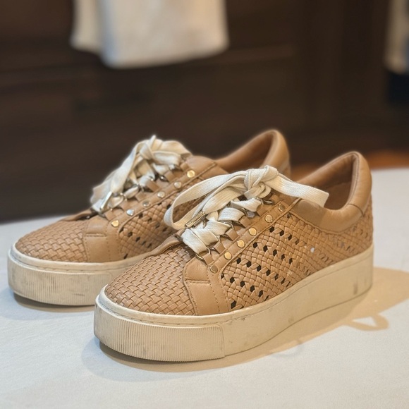 Joie Handan Woven Leather Platform Sneakers - Picture 8 of 8
